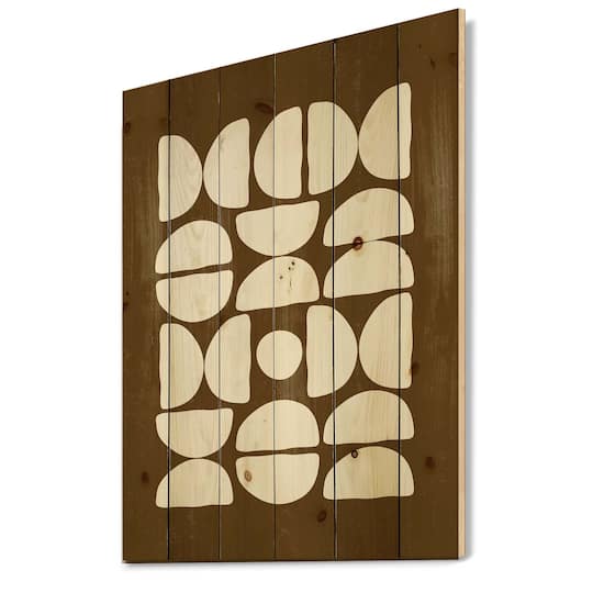 Designart - Abstract Composition of Minimal Half Moons